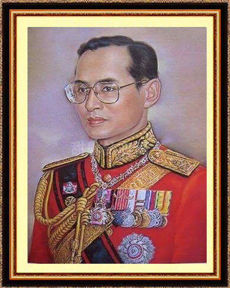 2019年新款东南亚diy手工方钻满贴钻钻石画泰国国王红军装十字绣