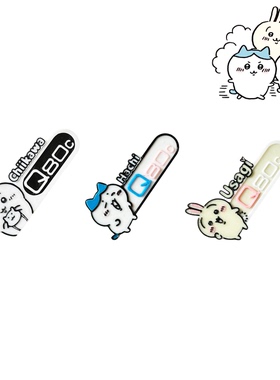 Chiikawa卡通九号立体车标logo创意电动车乌萨奇卡通q80c车饰防水