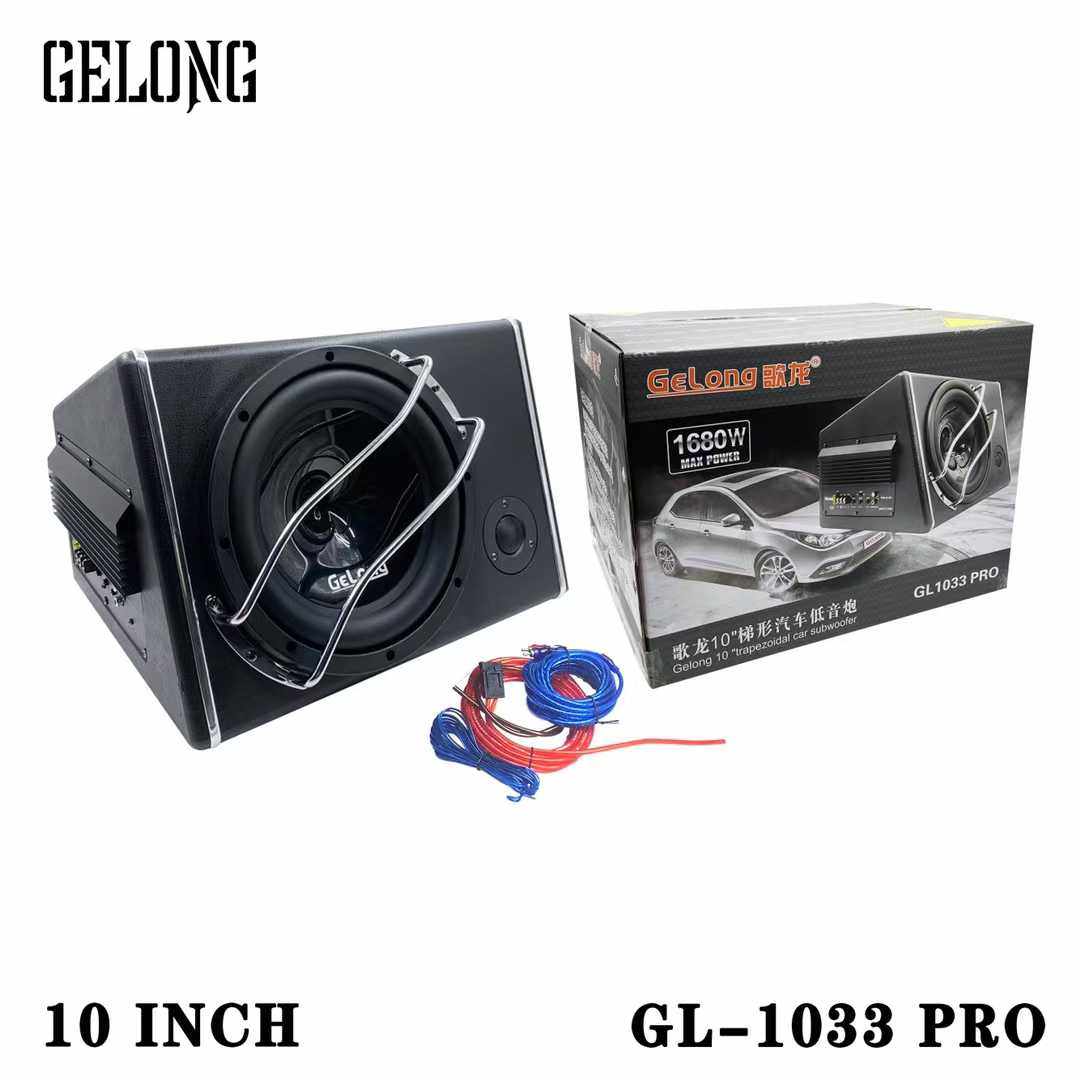 歌龙低音炮汽车改装低音喇叭十寸超重低音炮大功率低音炮带高音头