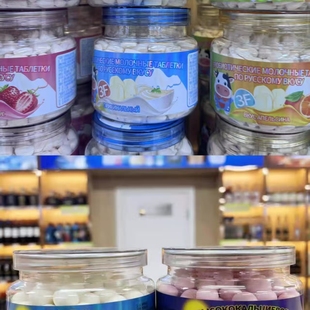 俄罗斯风味3F奶豆优脆乳益生菌奶片原味蓝莓草莓香橙休闲食150克