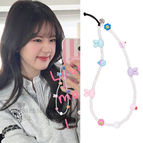 可爱小兔子手工串珠机挂绳女