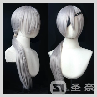【圣奈】 光熙 电锯人 链锯人 造型款cos假发 单眼罩 重量:350g