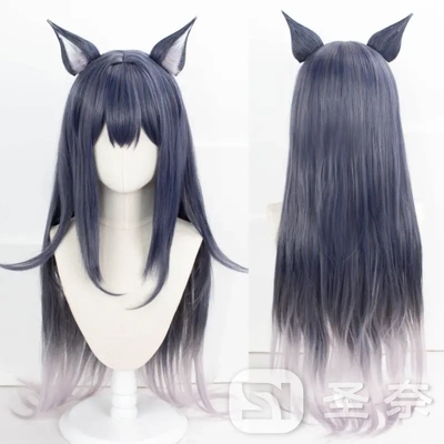 【圣奈】明日方舟 缄默 德克萨斯 兽耳 造型款cos假发 重量：480g