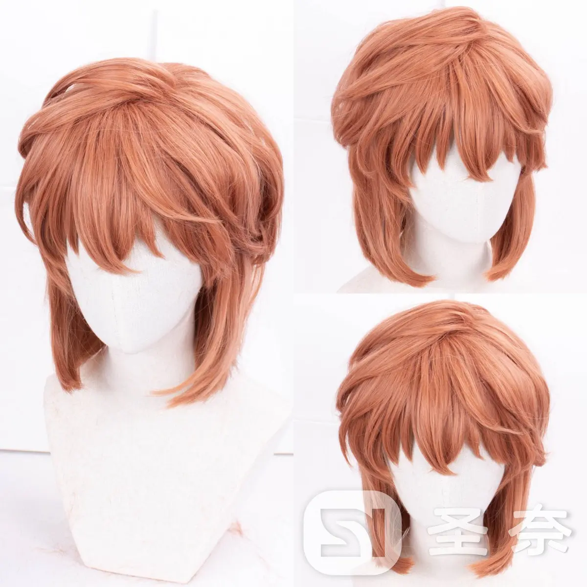 【圣奈】 灰原哀 名侦探柯南 宫野志保 cos假发 造型款 重量:246g