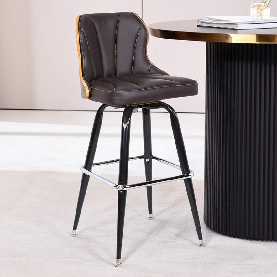 铁艺酒吧旋转高脚凳简约吧台椅子