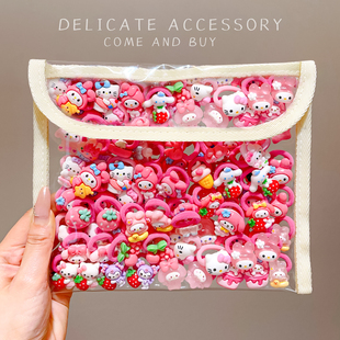 不伤发宝宝发圈儿童小号毛巾圈女童扎小揪揪弹力皮筋发绳卡通发饰