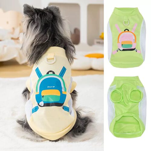 26春夏！DB透气清凉小背包T恤 雪纳瑞防晒衣比熊防蚊虫博美运动服