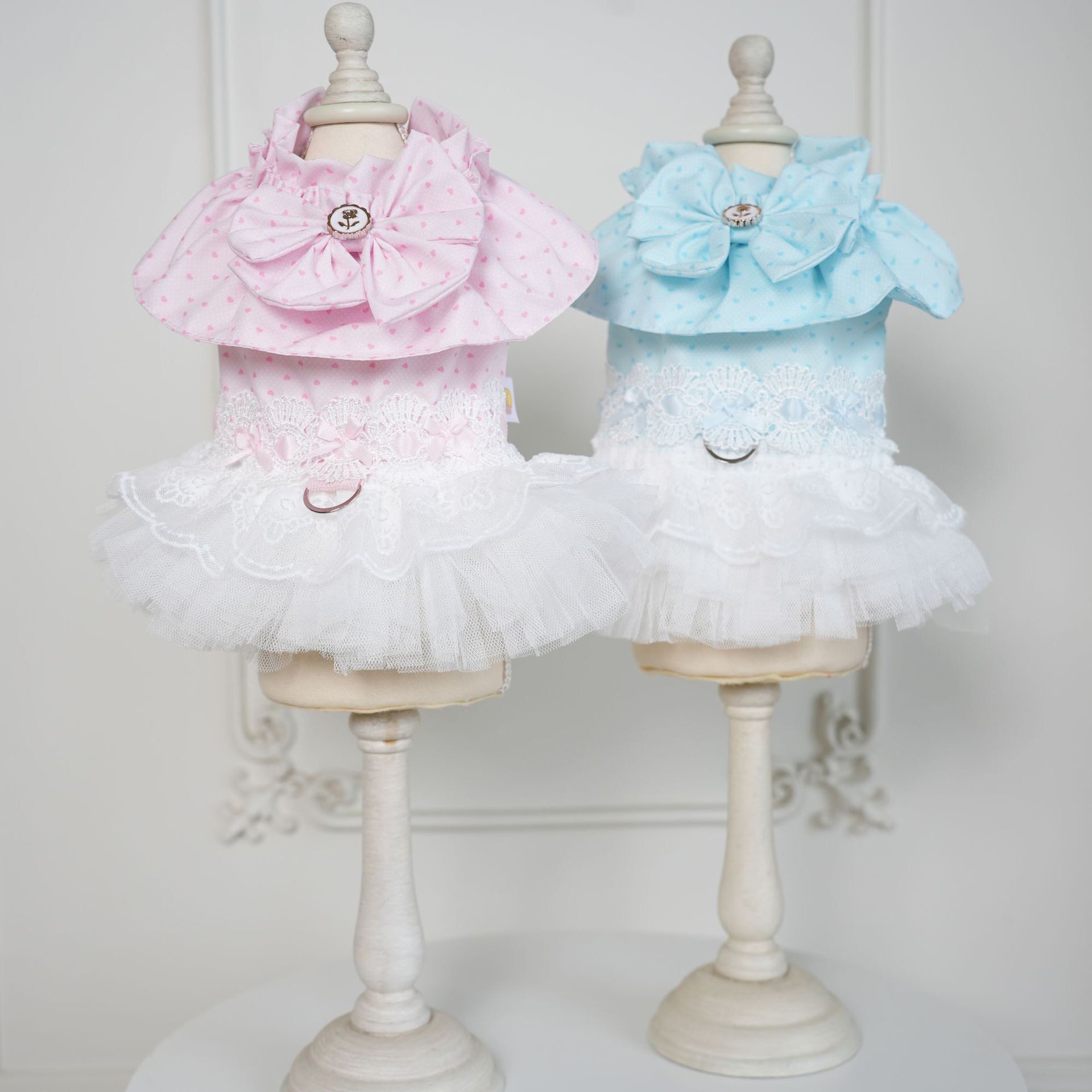 26春夏新品！棒棒糖de重工爱心刺绣礼服裙 比熊公主裙约克夏裙子