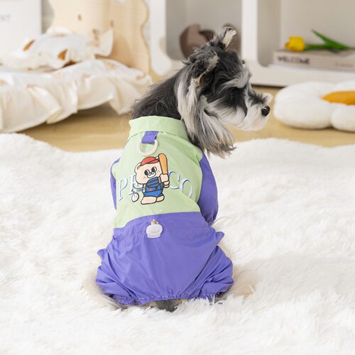 26春夏！DB防水棒球小熊四腿运动衣 比熊外出服博美四腿衣雪纳瑞