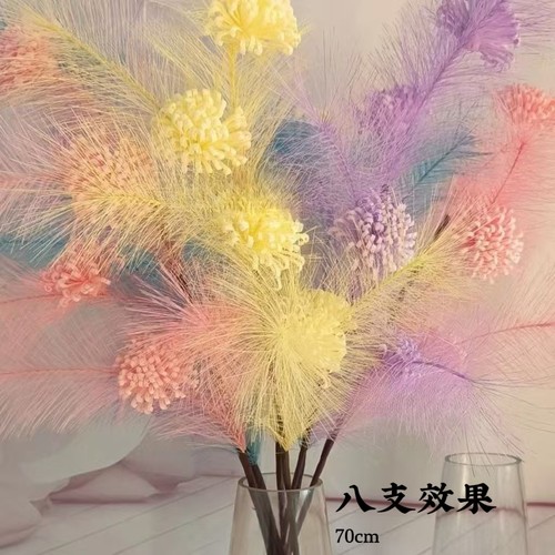 【新款】手工仿真芦苇花不掉毛摆设客厅餐桌花艺花束家居摆件装饰