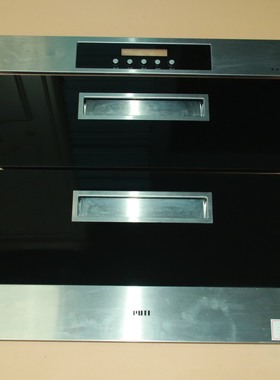 普田消毒碗柜配件ZTD90G-01A黑色钢化玻璃面板拉篮密封条胶条拉手