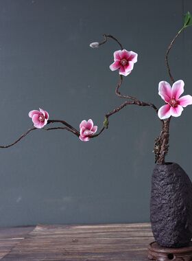 枫桥苑仿真玉兰花枝桌摆玉兰单支