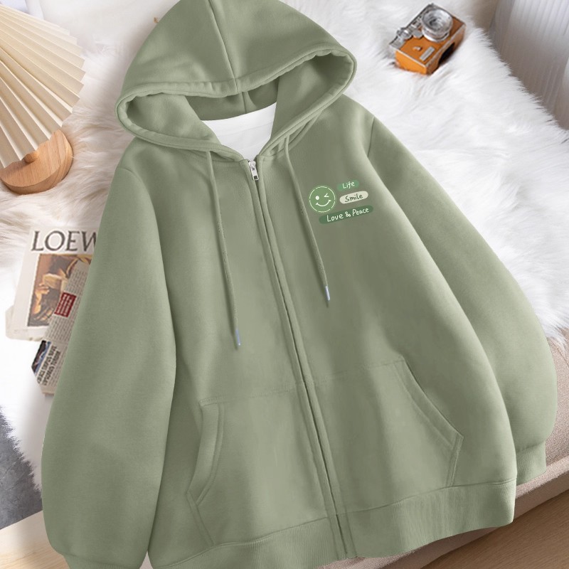 卫衣外套早秋2025新款秋季上衣春秋款初中生穿搭秋款女装连帽开衫