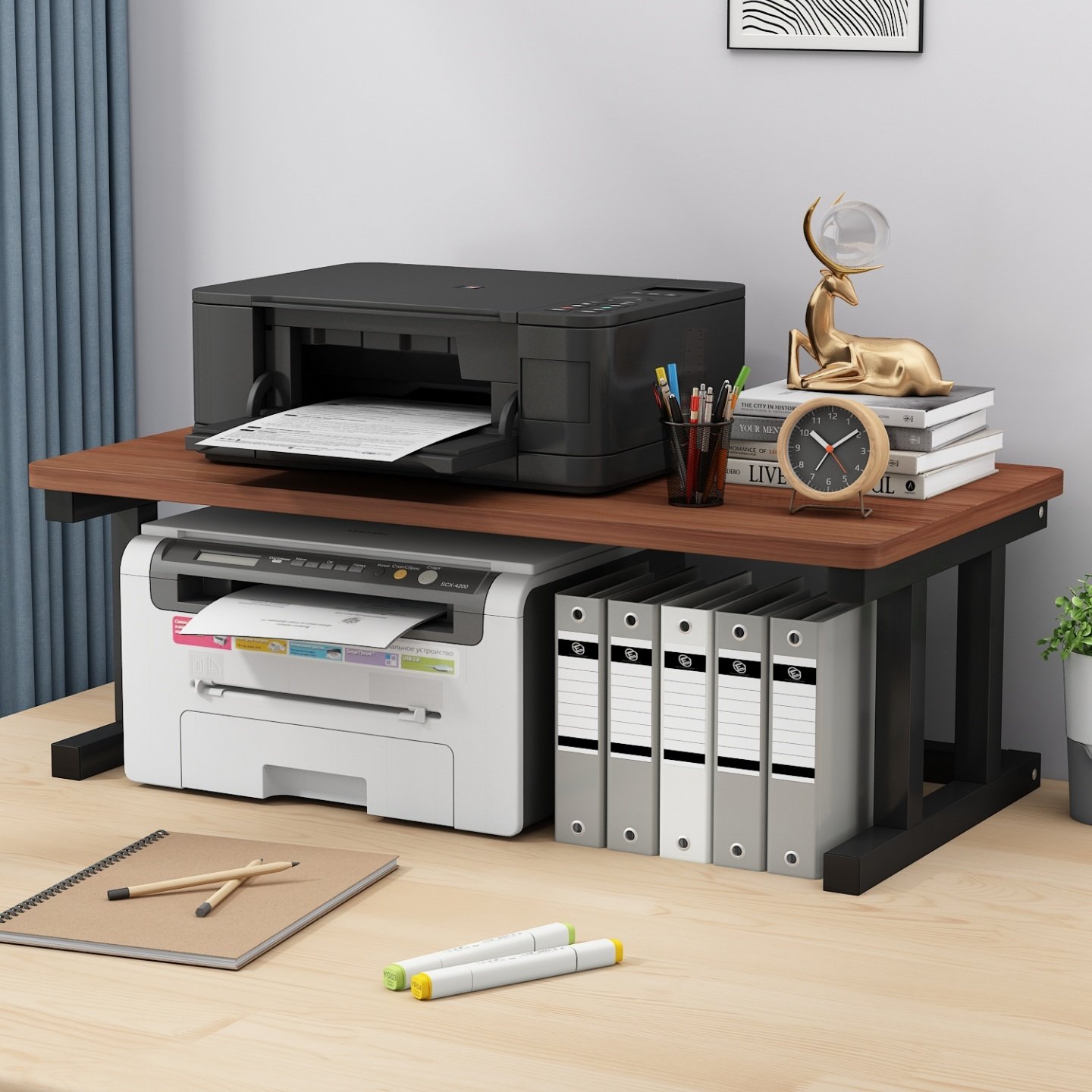 简易打印机置物架办公桌上收纳架多层书架文件收纳架多功能展示架,住宅家具,搁板/置物架/家用陈列架,淘宝优惠券,粉丝福利购,淘宝优惠卷