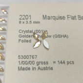 2201马眼 3.5MM 平底 001GSHA金色魅影 华子美甲钻超闪穿戴美甲