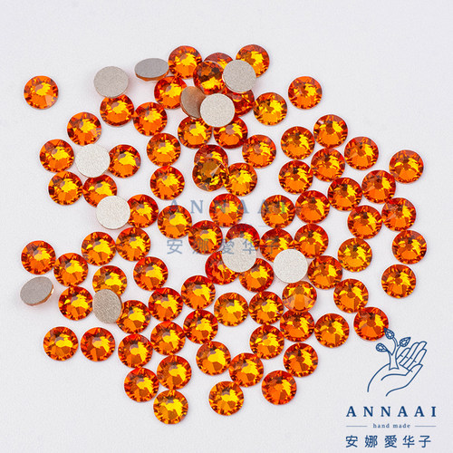 1202深橘色华子美甲钻新色