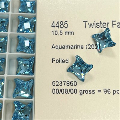 花式石 4485风车 10.5MM 202湖水蓝 美甲饰品钻华子DIY奥钻