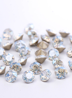 尖底钻 SS19 001MOL月光白 美甲奥钻DIY华子超闪奥地利水晶施华洛