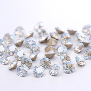001MOL月光白 美甲奥钻DIY华子超闪奥地利水晶施华洛 SS19 尖底钻