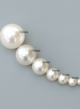 半孔珍珠5818   001650纯白珍珠华子diy美甲钻饰品正品奥地利