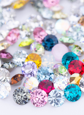 PP32尖底钻合集 约4mm 施家奥钻超闪美甲钻华子DIY堆钻奥地利水晶