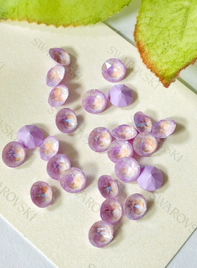 尖底钻 SS39 约8.16MM 001L144D果烁紫 美甲奥钻DIY华子超闪堆钻
