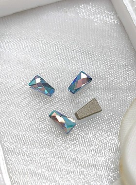 平底 2770梯形 6*3.5MM 211SHIM闪烁浅蓝 美甲钻奥钻华子穿戴美甲