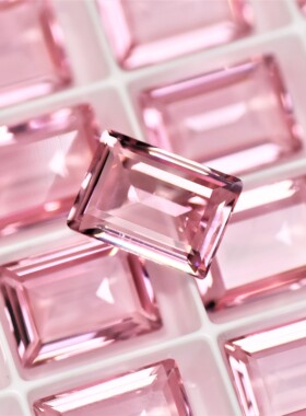 花式石 4527冰糖 透底U底 14*10MM 223IGNIT透底浅粉  美甲钻华子