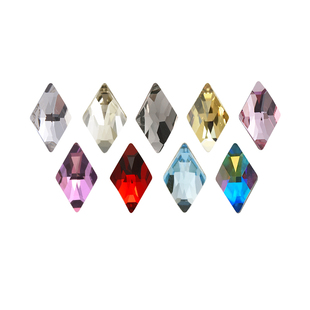 平底2709菱形10 素 6mm美甲钻异形石奥钻手机DIY贴钻水晶奥地利元