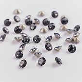 多个尺寸 尖底钻 001SINI银色夜影 美甲钻华子180堆钻穿戴美甲