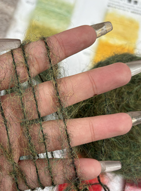 1/4.2憧憬 粗矿•羊驼长毛马海毛中粗手编真丝羊驼绒手工编织DIY