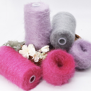 DIY猫毛纱毛线手混线编织毛衣手套围巾帽子手工diy材料包线材