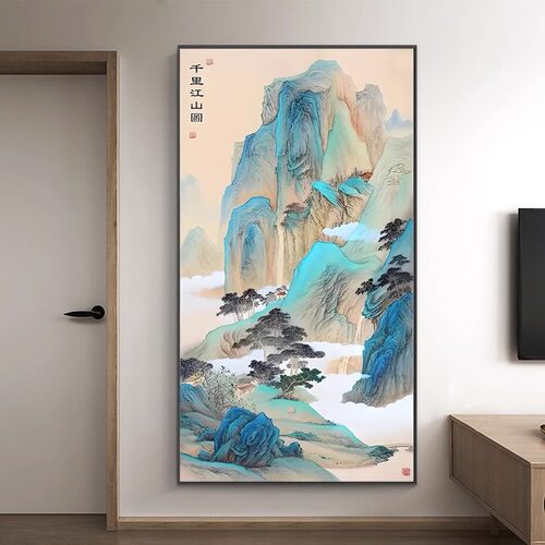 爆款十字绣线绣新款客厅玄关