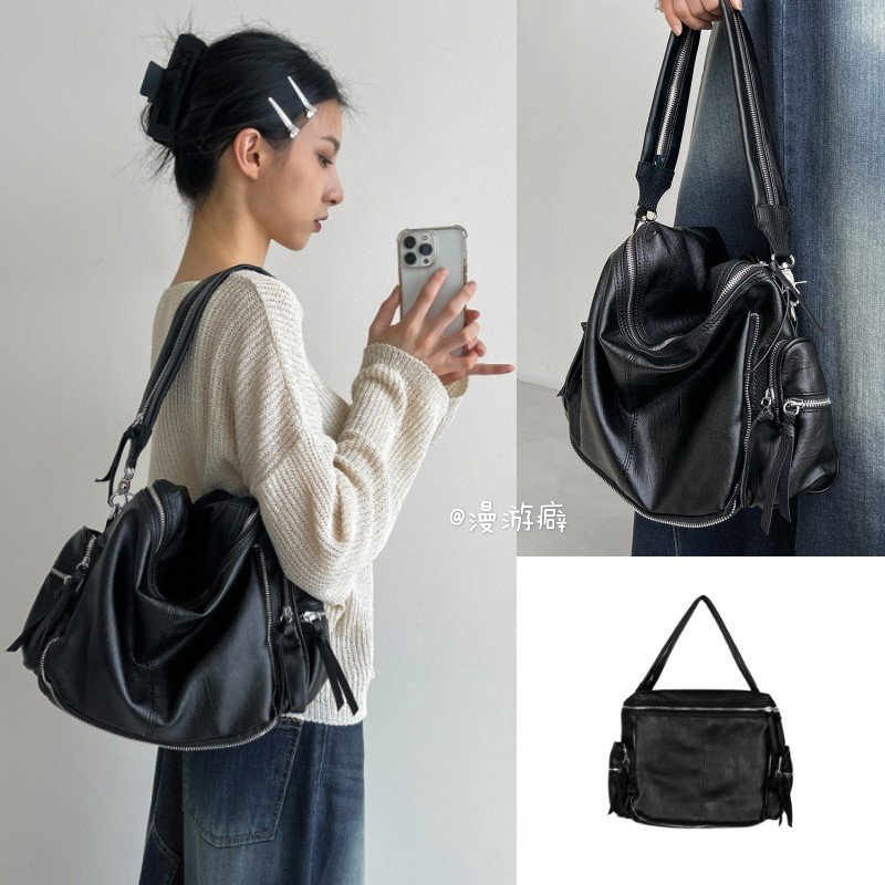 韩国单肩挎包复古街头