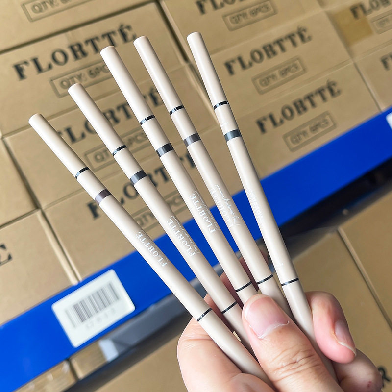 flortte/花洛莉亚旋转双头眉笔极细自然耐水新手野生眉眉笔正品女