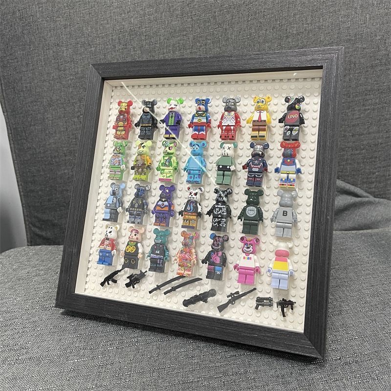 创意拼装小人偶暴力熊DIY相框