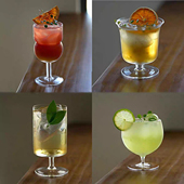 创意玻璃鸡尾酒杯酒吧马天尼杯网红高脚杯果汁咖啡饮品杯子香槟杯