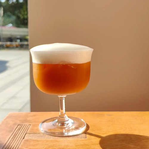 新品矮脚创意鸡尾酒杯水晶玻璃特调饮品杯个性拿铁咖啡杯甜品杯