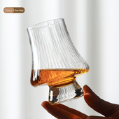 法式 闻香杯小众私藏中古风威士忌杯纯饮品酒杯洋酒品鉴杯玻璃杯子