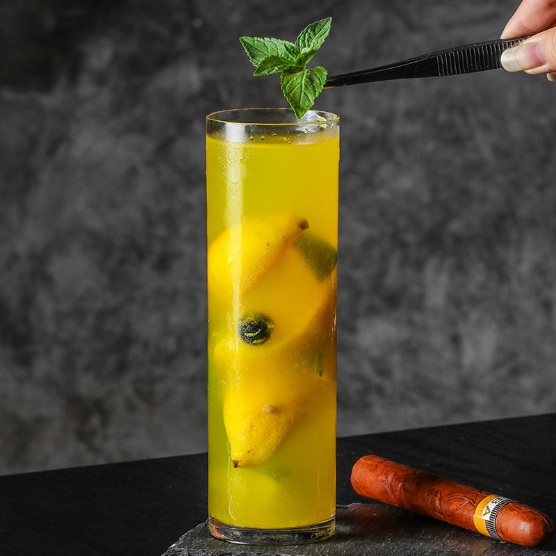 加长款长饮鸡尾酒杯加高柯林杯水晶玻璃直身杯高球杯海波杯长酒杯
