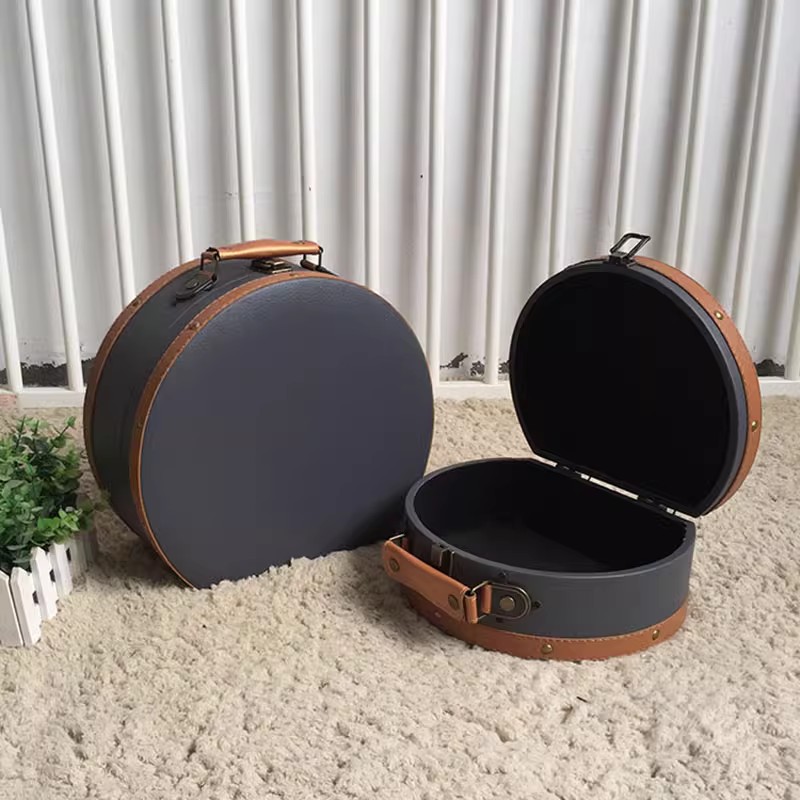 复古行李箱女皮箱小号旅行箱可爱手提包登机箱道具箱样板间收纳盒