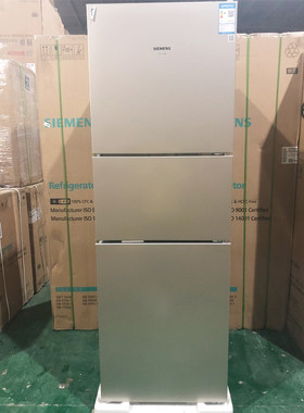SIEMENS冰箱三门双效过滤金色
