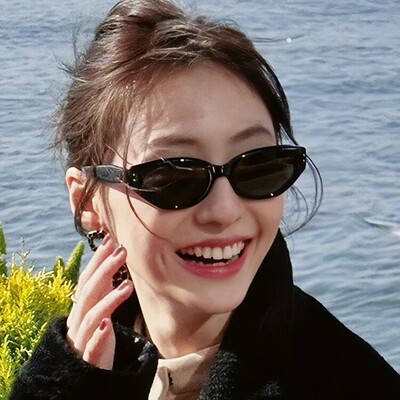 折叠墨镜女2025新款猫眼高级感遮阳百搭gm太阳眼镜防紫外线rococo
