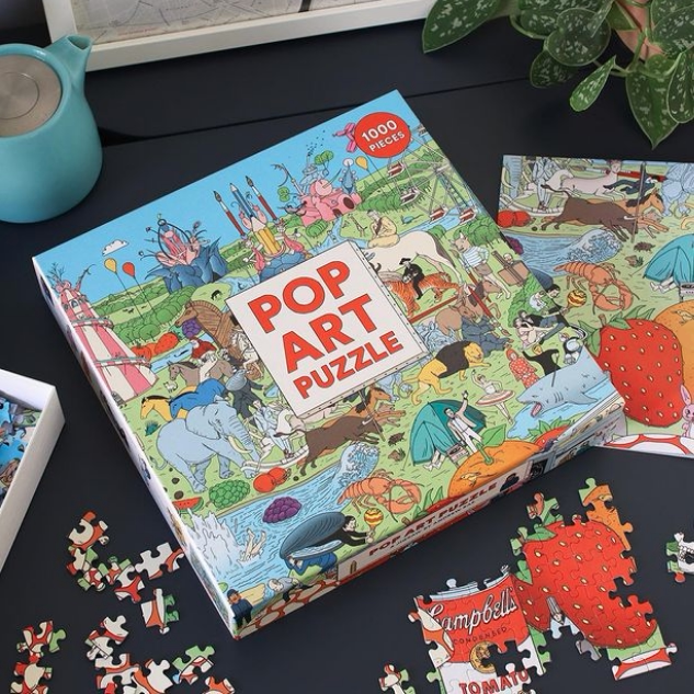 官方授权 迷人的波普艺术！1000片插画艺术拼图 生日礼物 英国购