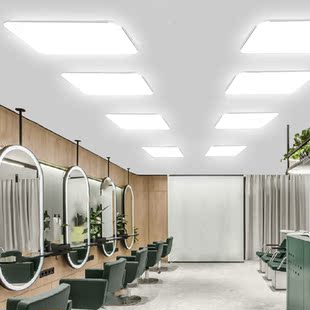 理发店专用无影灯LED超亮美发店铺商用吊顶发廊照明美容店吸顶灯