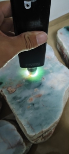 缅甸翡翠原石木那细糯种飘花切口翡翠手镯半明料原石色料拍卖