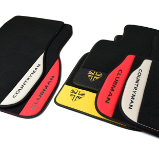 丝绒汽车脚垫适用迷你cooper one J01 05 countryman clubman jcw