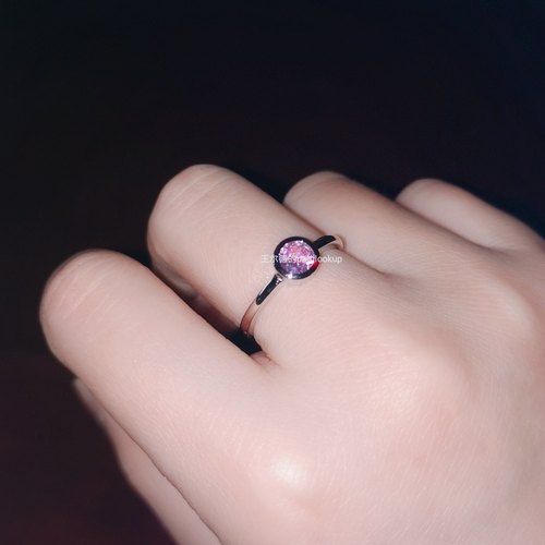 18k金高碳可爱风泡泡钻石戒指