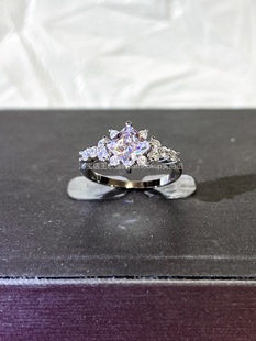 菱形公主方鉆結婚訂婚鉆戒婚禮指環 18K金1.25克拉高碳鉆石戒指女