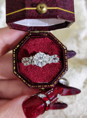 满天繁星1st高碳钻石戒指